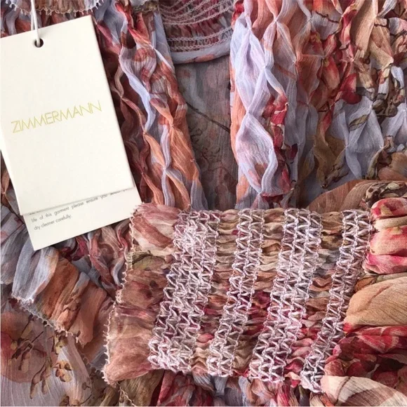 ZIMMERMANN Botanica Smocked Yoke Blouse - Picture 9 of 15